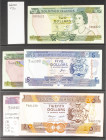Set of 5 banknotes of Solomon of various issues and different qualities. TO EXAMINE.