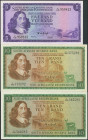 Set of 3 banknotes of South Africa of 5 Rand and 10 Rand (2). (1967ca). (Pick: 111b, 113c, 114b). Less than Uncirculated / Uncirculated.