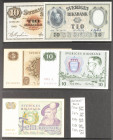 Set of 5 banknotes of Sweden of various issues and different qualities. TO EXAMINE.