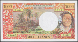 TAHITI. 1000 Francs. (1969ca). (Pick: 25d). Uncirculated.