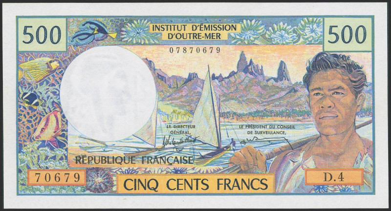 TAHITI. 500 Francs. (1969ca). (Pick: 25d). Less than Uncirculated.