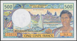 TAHITI. 500 Francs. (1969ca). (Pick: 25d). Less than Uncirculated.