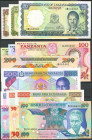 Set of mote than 20 banknotes of Tanzania of various issues and different qualities. TO EXAMINE.