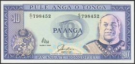 TONGA. 10 Paanga. (1992ca). (Pick: 28). Uncirculated.