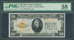 UNITED STATES. 20 Dollars. 1926. Gold Certificate. (FR: 2402). PMG58.