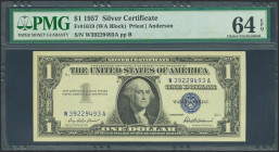 UNITED STATES. 1 Dollar. 1957. (FR: 1619). PMG64EPQ.