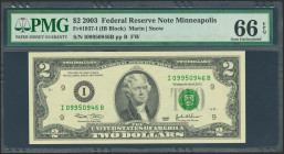 UNITED STATES. 2 Dollars. 2003. (FR: 1937-I). PMG66EPQ.