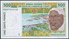 WEST AFRICAN STATES. 500 Francs. (1998ca). (Pick: 810). Uncirculated.