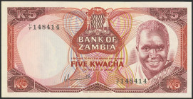 ZAMBIA. 5 Kwacha. (1976ca). (Pick: 21). Uncirculated.