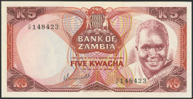 ZAMBIA. 5 Kwacha. (1976ca). (Pick: 21). Uncirculated.