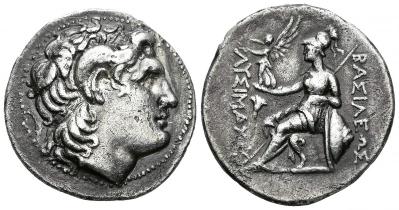Reino de Tracia. Lisimaco. Tetradracma. 323-281 a.C. (Gc-6814 variante). Anv.: C...
