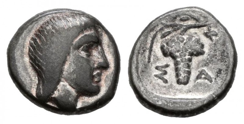 Reino de Tracia. Saratokos. Dióbolo. 444-424 a.C. (Topalov-69). (Peykov-B0360). ...