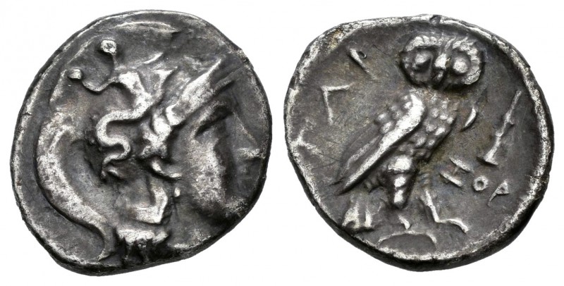 Calabria. Tarentum. Dracma. 280-272 a.C. (Sear-367). Rev.: Lechuza a derecha, de...