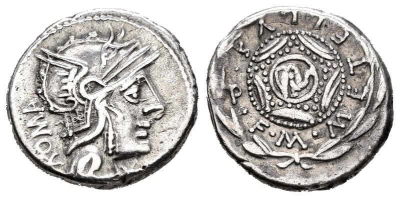 Caecilia. Denario. 127 a.C. Roma. (Ffc-205). (Craw-263/1a). (Cal-281). Anv.: Cab...