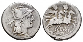 Coelia. Denario. 150-146 a.C. Roma. (Ffc-575). (Craw-318/1b). (Cal-440). 3,86 g. Escasa. MBC-. Est...50,00.