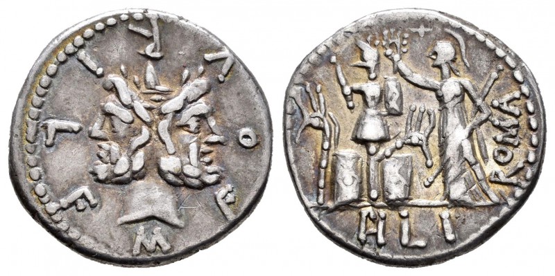 Furia. Denario. 119 a.C. Italia Central. (Ffc-730). (Craw-281/1). (Cal-600). Anv...