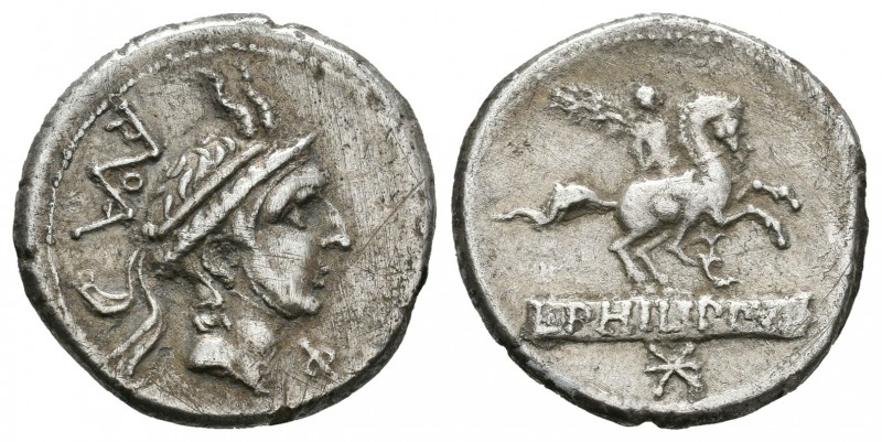 Marcia. Denario. 113-112 a.C. Italia Central. (Ffc-852). (Craw-293-1). (Cal-935)...