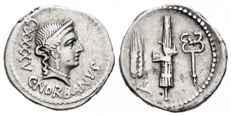 Norbana. Denario. 83 a.C. Roma. (Ffc-943). (Craw-357/16). (Cal-1049). Anv.: Cabe...