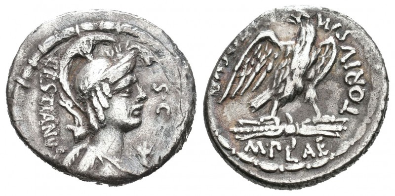 Plaetoria. Denario. 67 a.C. Roma. (Ffc-969). (Craw-409-1). (Cal-1106). Anv.: Cab...