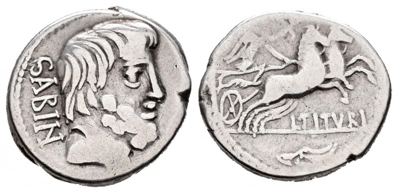 Tituria. Denario. 89 a.C. Roma. (Ffc-1147). (Craw-344/3). (Cal-1304). Anv.: Cabe...