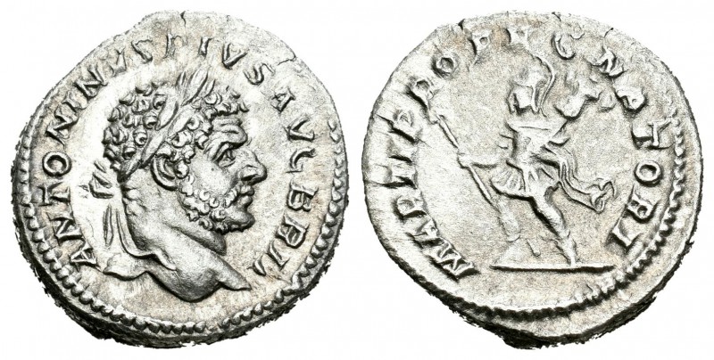 Caracalla. Denario. 213 d.C. Roma. (Spink-6819). (Ric-223). (Seaby-150). Rev.: M...