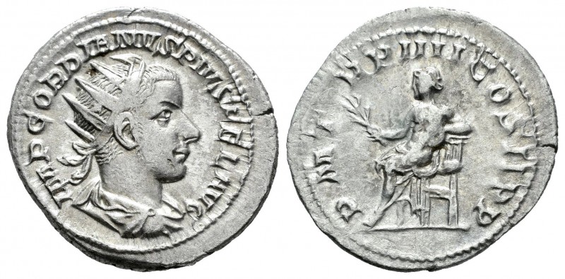 Gordiano III. Antoniniano. 241-2 d.C. Roma. (Spink-8645). (Ric-88). Rev.: P M TR...