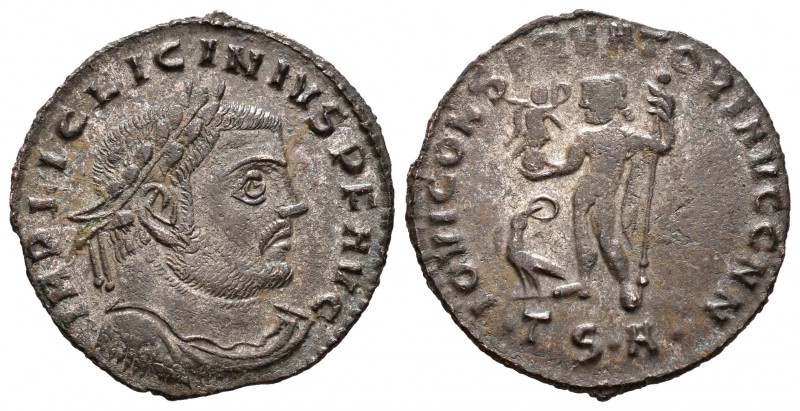 Licinio I. Follis. 312-313 d.C. Tesalónica. (Spink-15251). (Ric-59). Rev.: IOVI ...