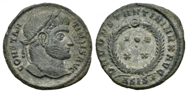 Constantino I. Centenional. 320-321 d.C. Siscia. (Spink-16219). (Ric-159). Rev.:...