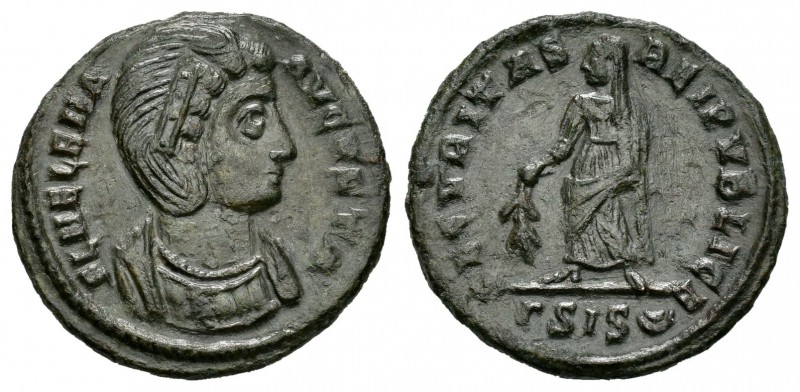 Helena. Centenional. 328-329 d.C. Siscia. (Spink-16610). (Ric-453). Rev.: SECVRI...