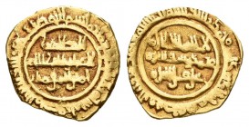 Califato Fatimí. Al Mustansir. Fracción de dinar. 430 H (1038). Sicilia. Au. 0,86 g. Rara. MBC/MBC+. Est...200,00.