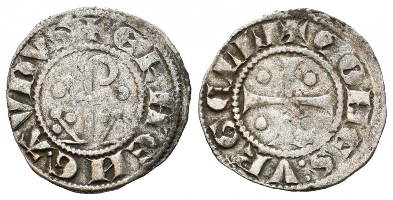 Corona de Aragón. Ermengol X. Dinero. 1276-1314. Condado de Urgel. (Cr-128). Ve....