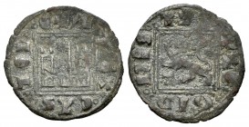 Reino de Castilla y León. Alfonso XI (1312-1350). Novén. Toledo. (Abm-359.2). Ve. 0,91 g.  Con T bajo el león. Escasa. MBC-. Est...50,00.