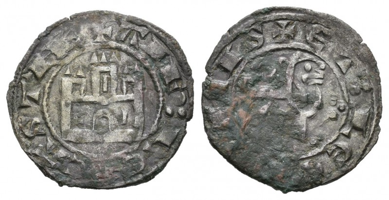 Reino de Castilla y León. Alfonso X (1252-1284). Maravedí prieto. Sin ceca. (Bau...