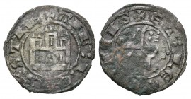 Reino de Castilla y León. Alfonso X (1252-1284). Maravedí prieto. Sin ceca. (Bautista-389). (Abm-276). Ve. 0,78 g. MBC-/MBC. Est...15,00.