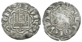 Reino de Castilla y León. Alfonso X (1252-1284). Novén. León. (Bautista-398.1). (Abm-267.1). Ve. 0,60 g. Con L retrógrada bajo el castillo. MBC. Est.....