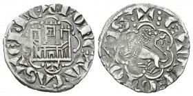 Reino de Castilla y León. Alfonso X (1252-1284). Novén. Toledo. (Bautista-401). (Abm-271). Ve. 0,78 g. Con T bajo el castillo. MBC+. Est...25,00.