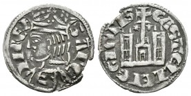 Reino de Castilla y León. Sancho IV (1284-1295). Cornado. Coruña. (Bautista-428). (Abm-297.1). Ve. 0,71 g. Con estrella y venera. MBC+. Est...30,00.