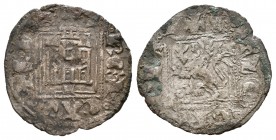 Reino de Castilla y León. Alfonso XI (1312-1350). Novén. León. (Bautista-485.4). Ve. 0,60 g. L bajo el castillo y roel delante del león. MBC-. Est...2...