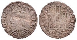 Reino de Castilla y León. Enrique II (1368-1379). Cornado. Sevilla. (Abm-491 variante). Anv.: ENRICVS : I. Rev.: ENRICVS REX CAST. Ve. 0,79 g. Con S b...