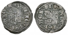 Reino de Castilla y León. Enrique II (1368-1379). Novén. Burgos. (Bautista-679.2). Ve. 84,00 g. Con B bajo el castillo y roel delante del león. Las le...