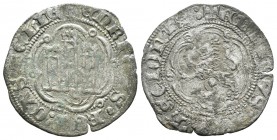 Reino de Castilla y León. Enrique III (1390-1406). Blanca. Sevilla. (Bautista-767). (Abm-602). Ve. 1,69 g. Con S bajo el castillo. MBC-. Est...25,00.