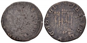 Reino de Castilla y León. Enrique IV (1454-1474). Cuartillo. Ávila. (Bautista-998). Ve. 3,05 g. Con A gótica bajo el castillo. BC/BC+. Est...30,00.