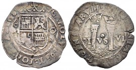 Juana y Carlos (1504-1555). 1 real. México. O. (Cal-150). Ag. 3,19 g. MBC-. Est...50,00.