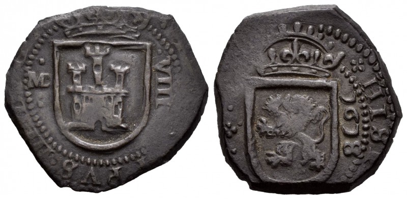 Felipe III (1598-1621). 8 maravedís. 1618. Madrid. . (Cal-703 variante). (Jarabo...