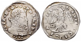 Felipe III (1598-1621). 4 taris. 1612. Messina. DF(A). (Vti-13). (Mir-345/7). Ag. 10,44 g. MBC+. Est...80,00.