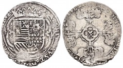 Alberto e Isabel (1598-1621). 3 patard. 1621. Amberes. (Vanhoudt-624 AN). (Vti-199). Ag. 2,39 g. BC+. Est...25,00.