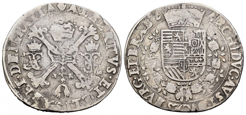 Alberto e Isabel (1598-1621). 1/4 de patagón. ND. Amberes. (Vanhoudt-621 AN). (V...