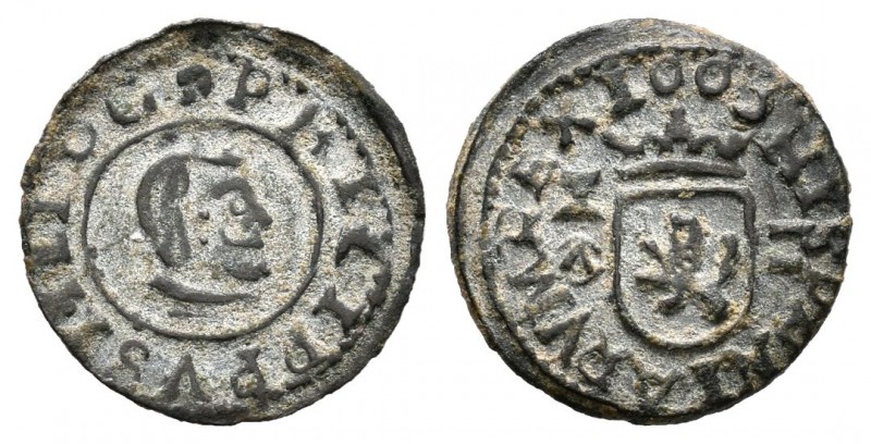 Felipe IV (1621-1665). 2 maravedís. 1663. Cuenca. (Cal-1348). (Jarabo-Sanahuja-M...