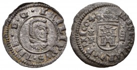 Felipe IV (1621-1665). 4 maravedís. 1664. Coruña. R. (Cal-1311). (Jarabo-Sanahuja-M180). Ae. 0,98 g. Rara. MBC+. Est...120,00.