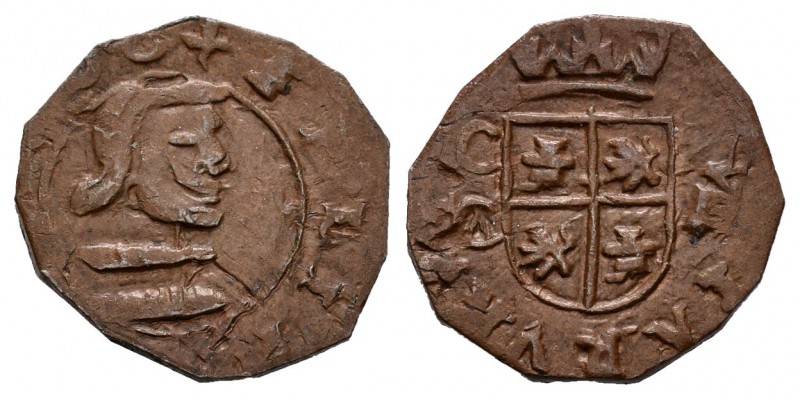 Felipe IV (1621-1665). 8 maravedís. (1661). Cuenca. (Cal-tipo 298). (Jarabo-Sana...